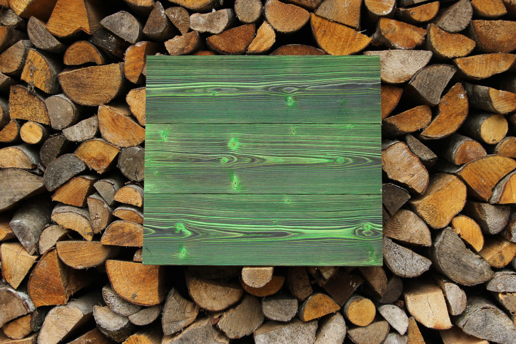 Charred wood
