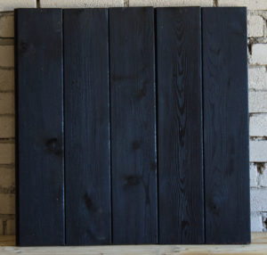 Charred wood panels